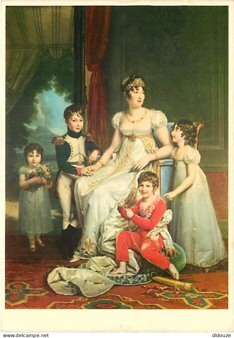 Art - Peinture Histoire - Baron François Gérard - La Reine Caroline Et Ses Enfants - Musée Du Château De Malmaison - CPM - History