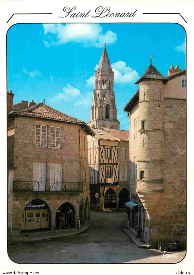 87 - Saint Léonard De Noblat - La Tour Ronde - Vieilles Maisons - CPM - Carte Neuve - Voir Scans Recto-Verso - Saint Leonard De Noblat