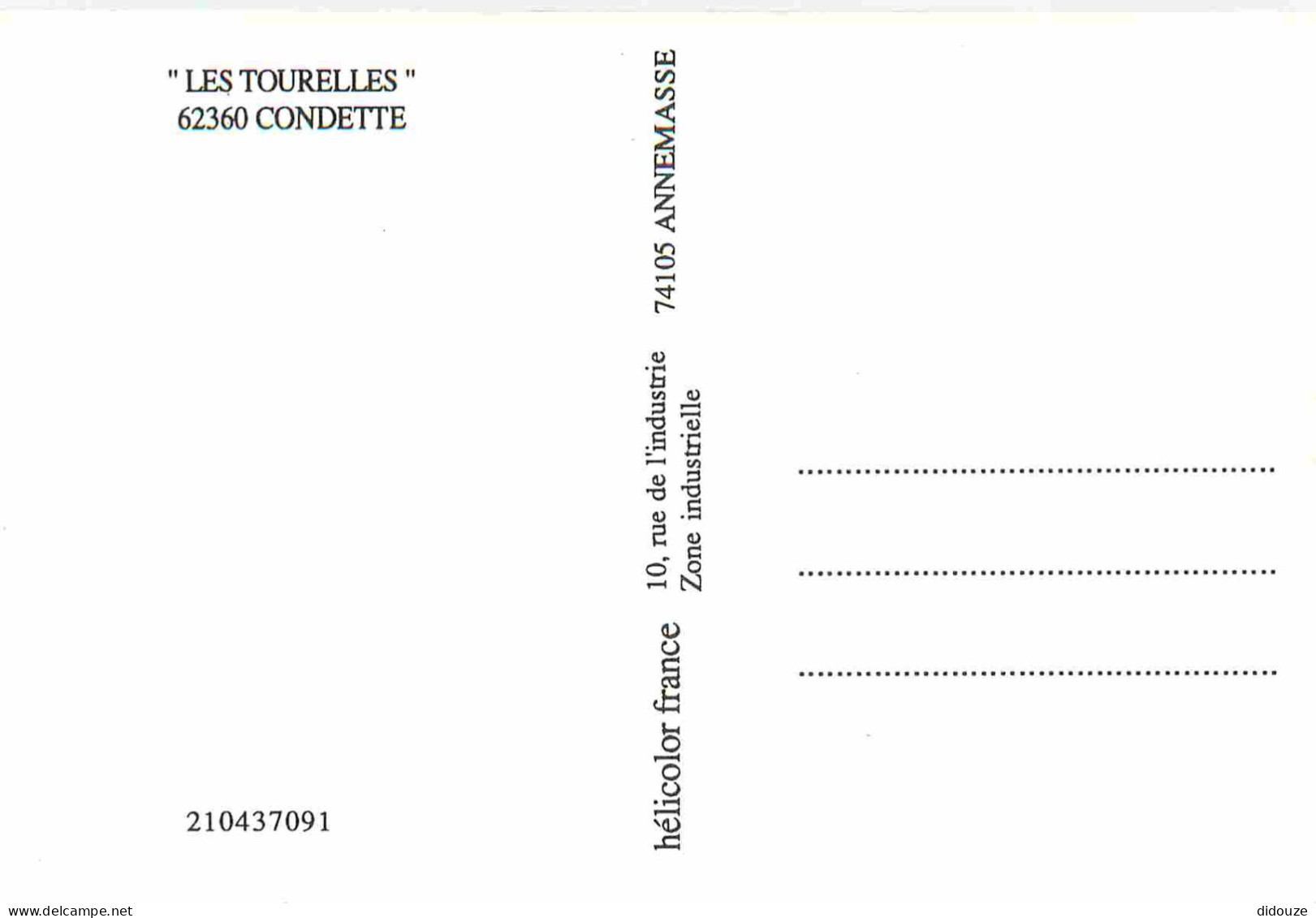 62 - Condette - Les Tourelles - Vue Aérienne - Château - CPM - Carte Neuve - Voir Scans Recto-Verso - Andere & Zonder Classificatie