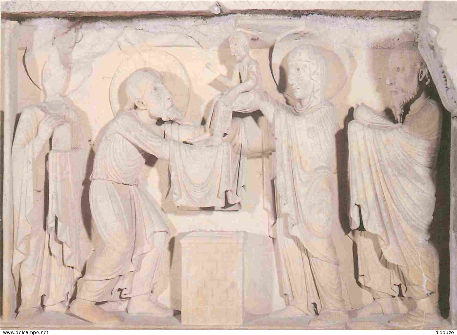 58 - La Charité Sur Loire - Eglise Notre Dame - Détail Du Tympan - La Présentation De Jésus Au Temple - Art Religieux -  - La Charité Sur Loire