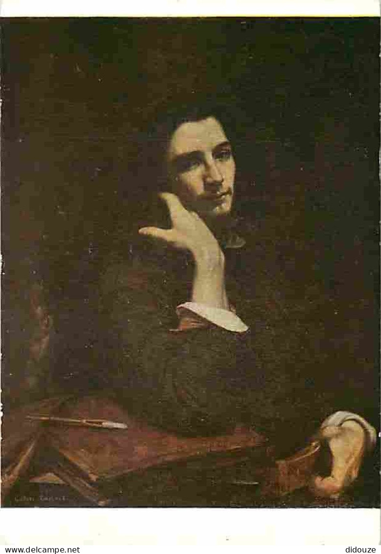 Art - Peinture - Gustave Courbet - L'homme à La Ceinture De Cuir - Musée Du Louvre - CPM - Voir Scans Recto-Verso - Schilderijen