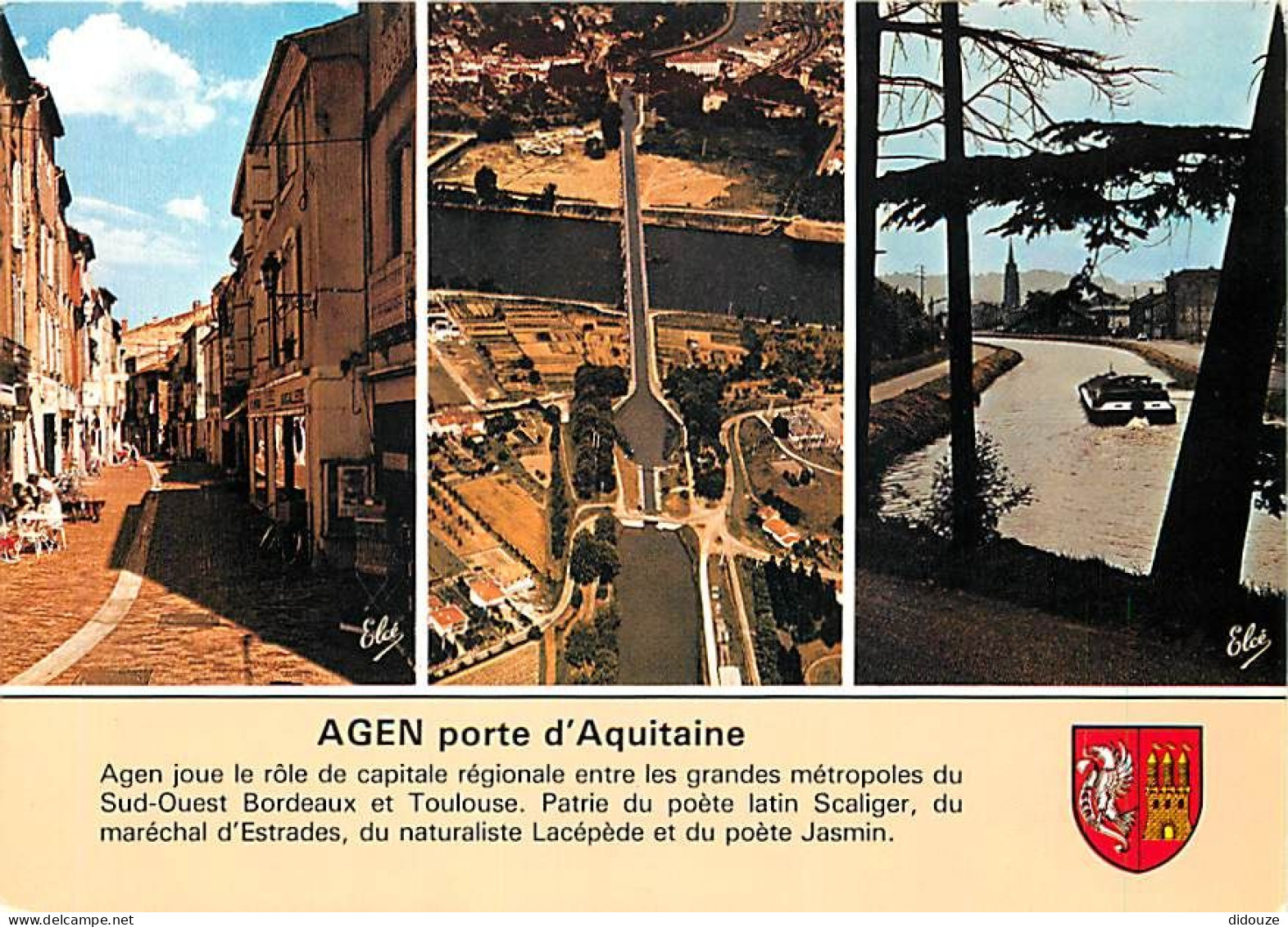 47 - Agen - Multivues - Blasons - CPM - Voir Scans Recto-Verso - Agen