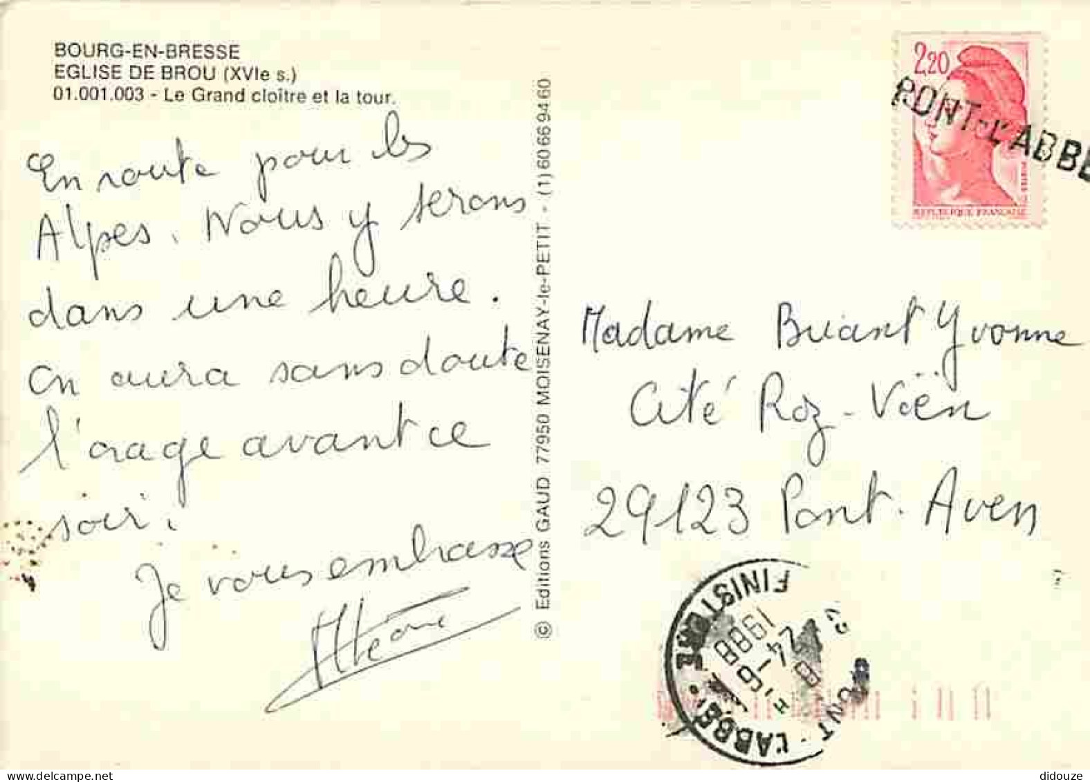 01 - Bourg En Bresse - Eglise De Brou - Le Grand Cloitre - La Tour - CPM - Voir Scans Recto-Verso  - Brou - Kerk