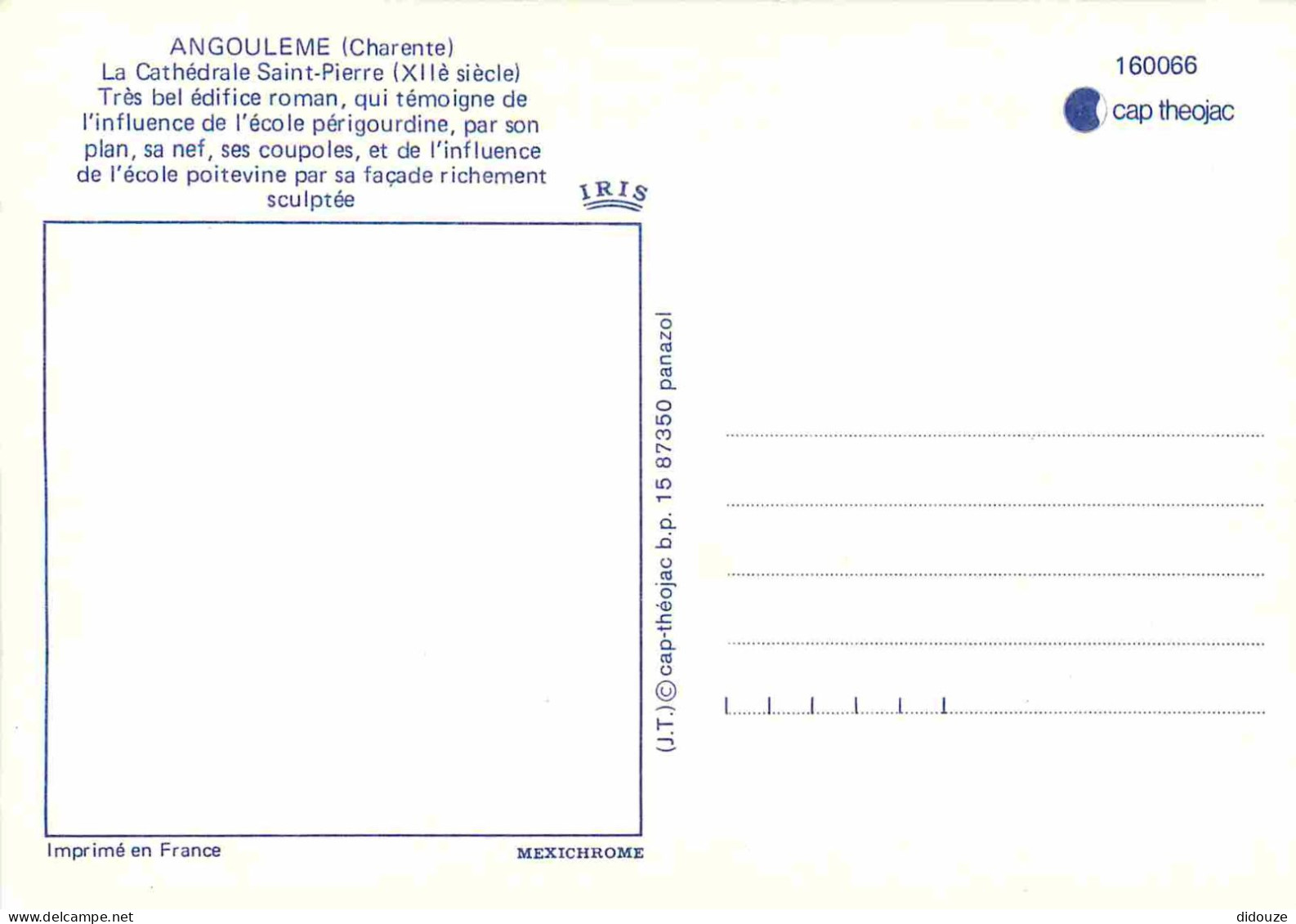 16 - Angouleme - Cathédrale Saint Pierre - CPM - Voir Scans Recto-Verso - Angouleme