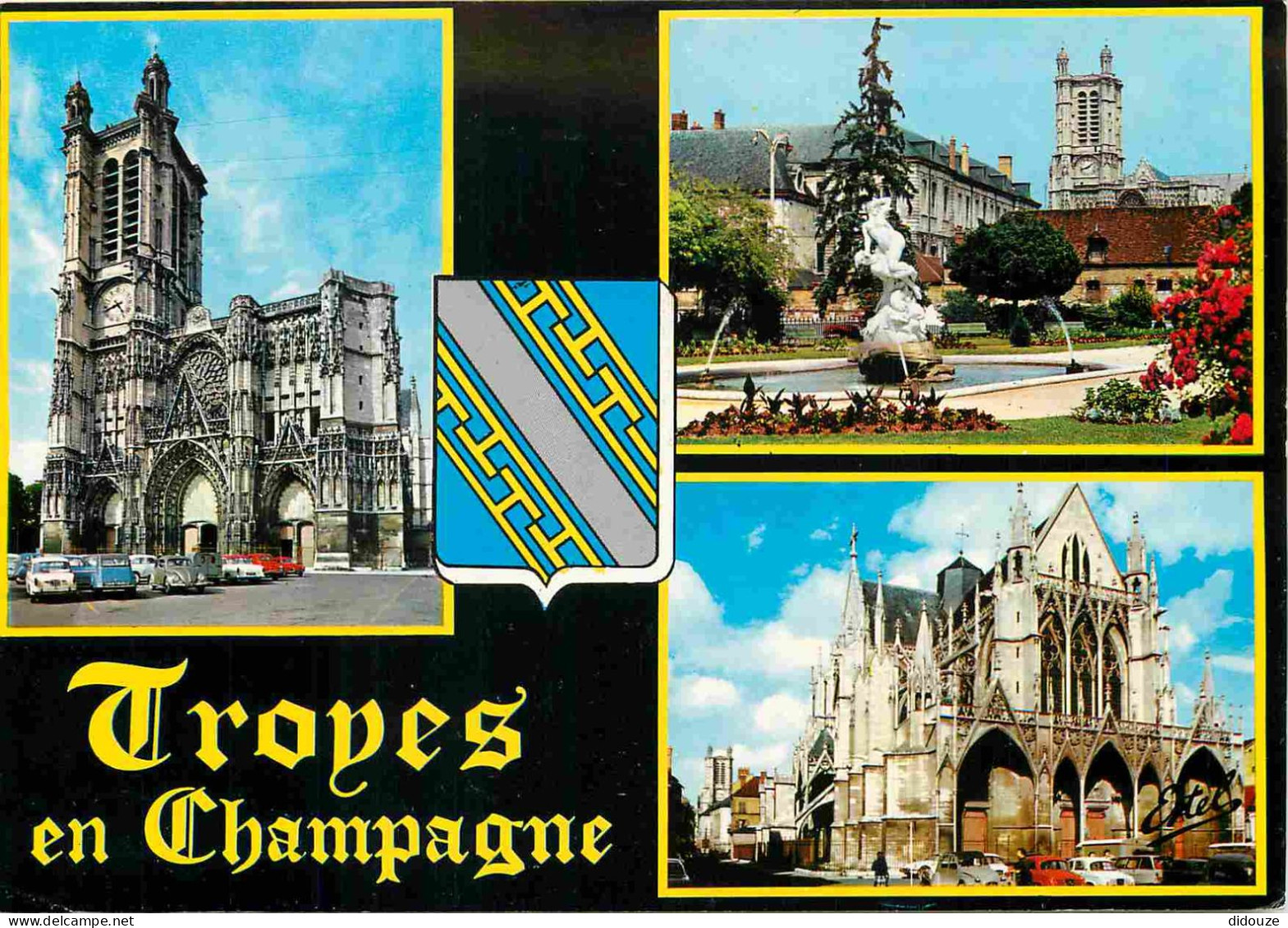 10 - Troyes - Multivues - Multivues - Blasons - Automobiles - CPM - Voir Scans Recto-Verso - Troyes