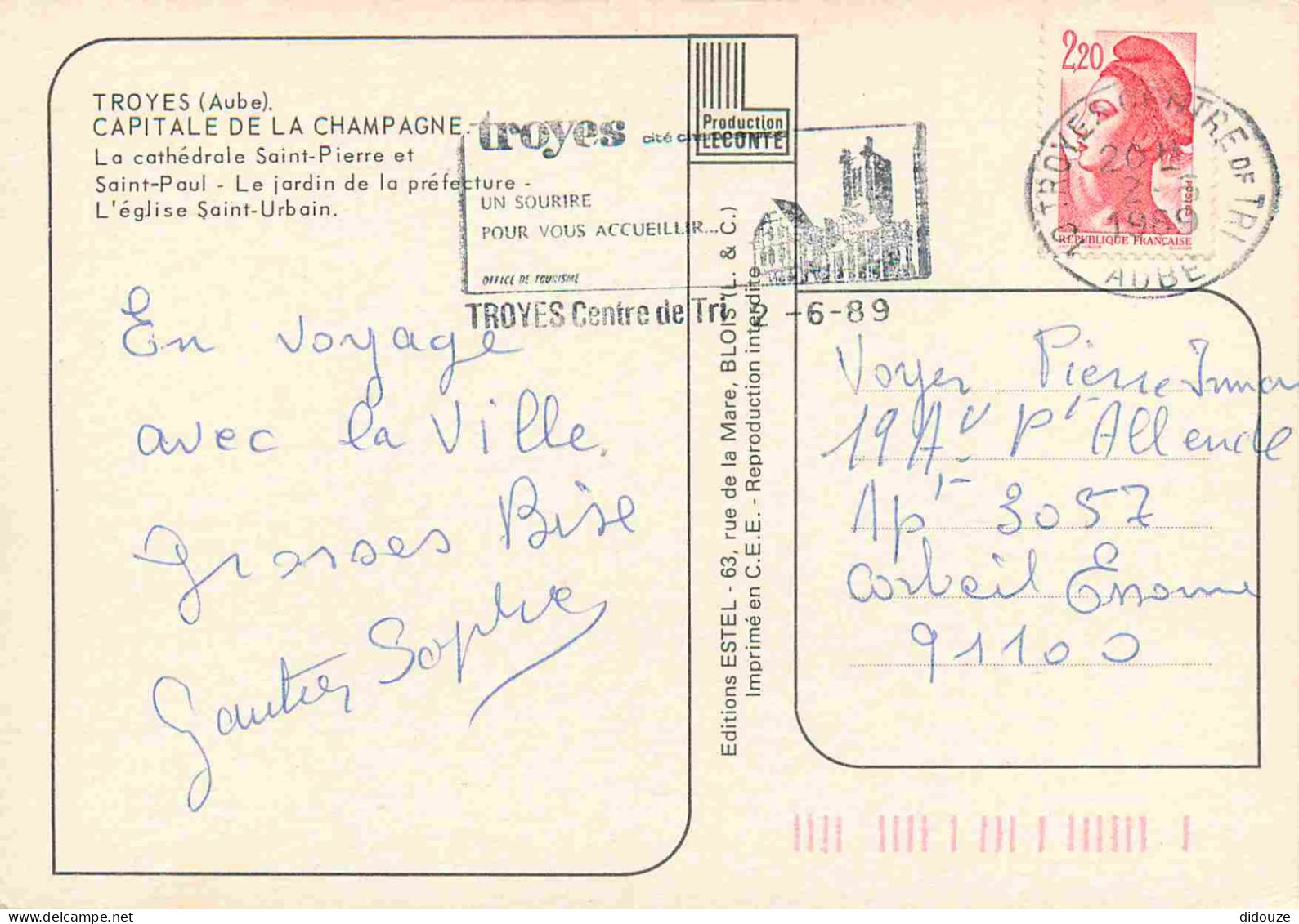 10 - Troyes - Multivues - Multivues - Blasons - Automobiles - CPM - Voir Scans Recto-Verso - Troyes