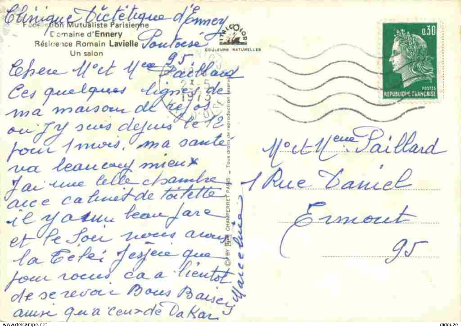 95 - Ennery - Fédération Mutualiste Parisienne - Domaine D'Ennery - Résidence Romain Lavielle - Un Salon - CPM - Voir Sc - Ennery