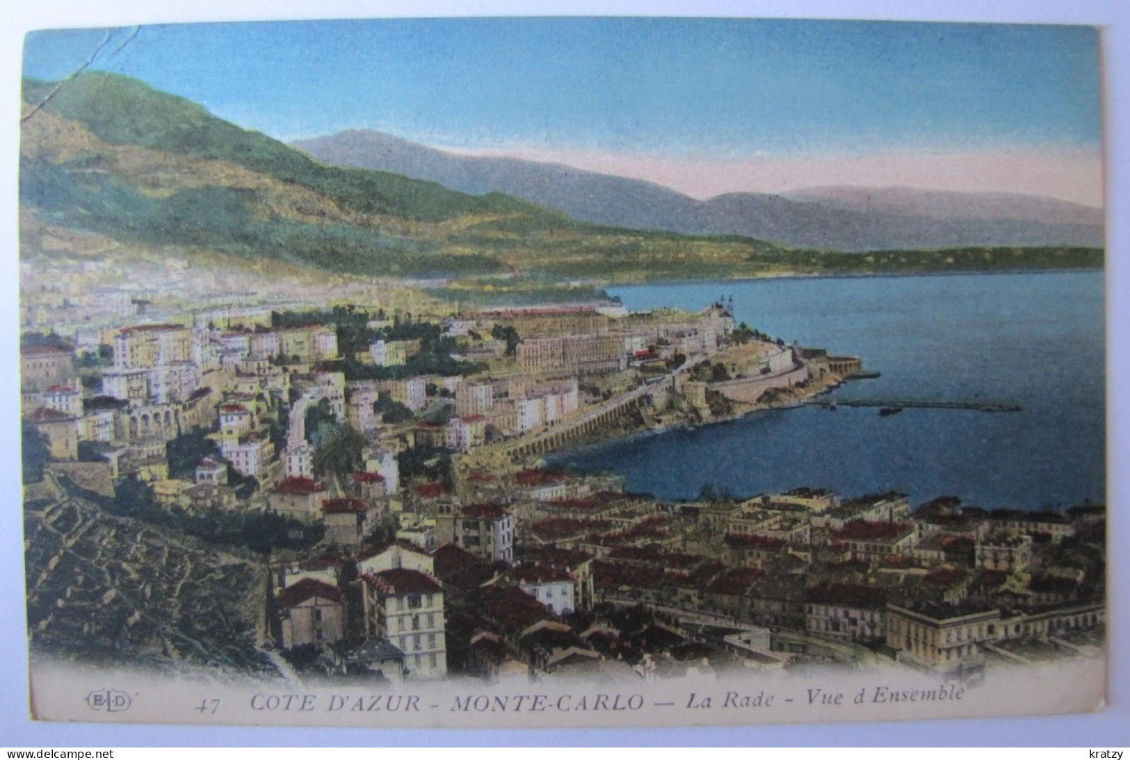 MONACO - La Rade - 1921 - Mehransichten, Panoramakarten