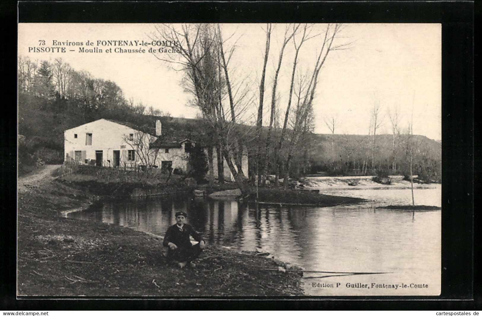 CPA Pissotte, Moulin Et Chaussee De Gachet  - Andere & Zonder Classificatie