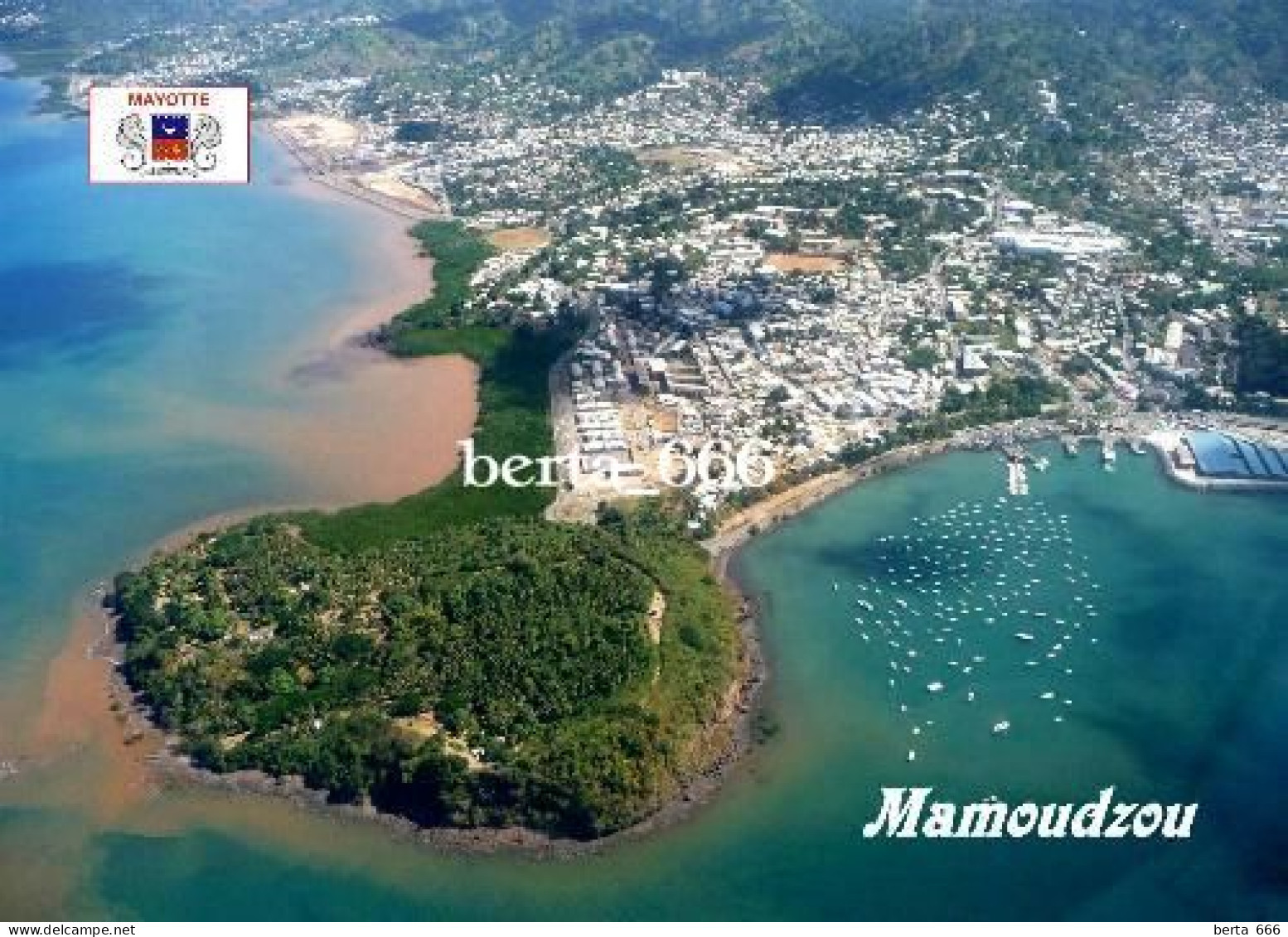 Mayotte Mamoudzou Aerial View New Postcard - Mayotte