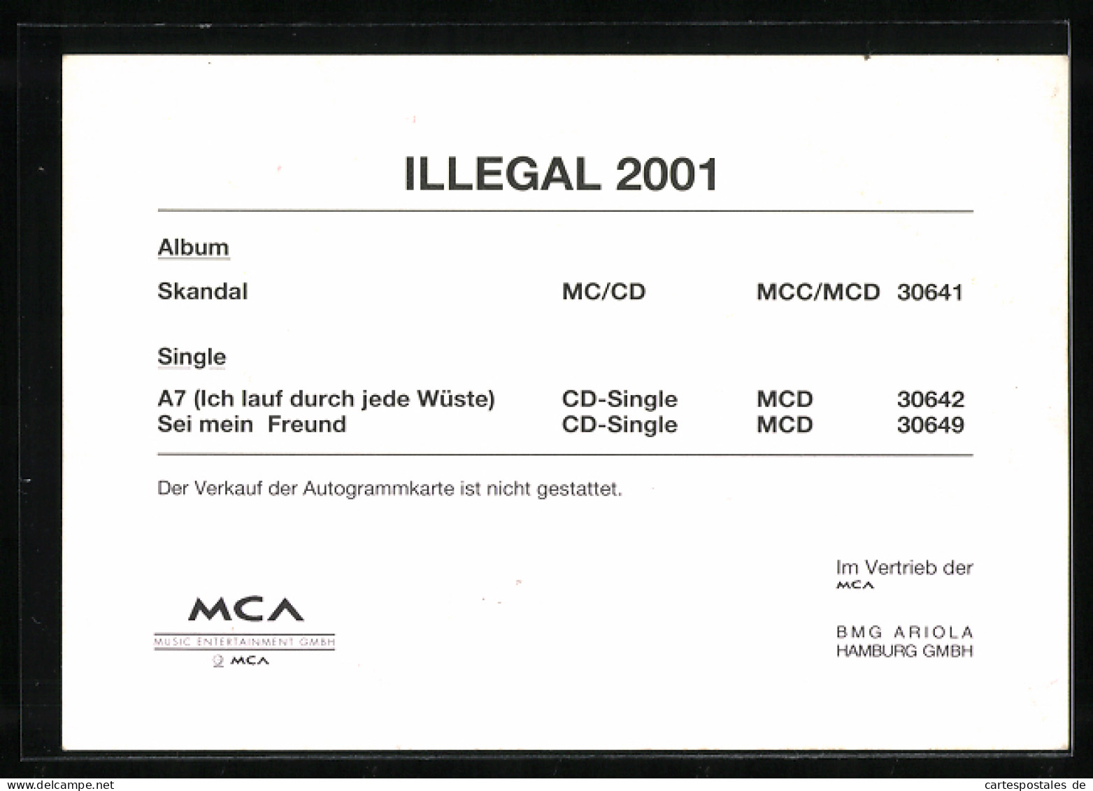 AK Musikergruppe Illegal Mit Sonnenbrillen, Autographen  - Music And Musicians