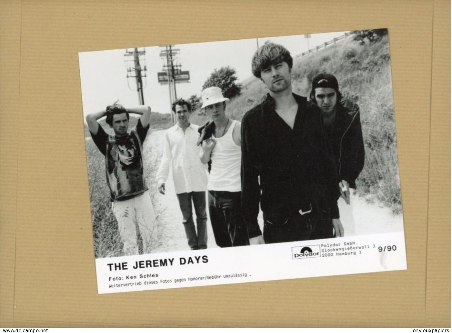 LE GROUPE DE CHANTEURS  . THE JEREMY DAYS  FOTO  KEN SCHIES - Famous People