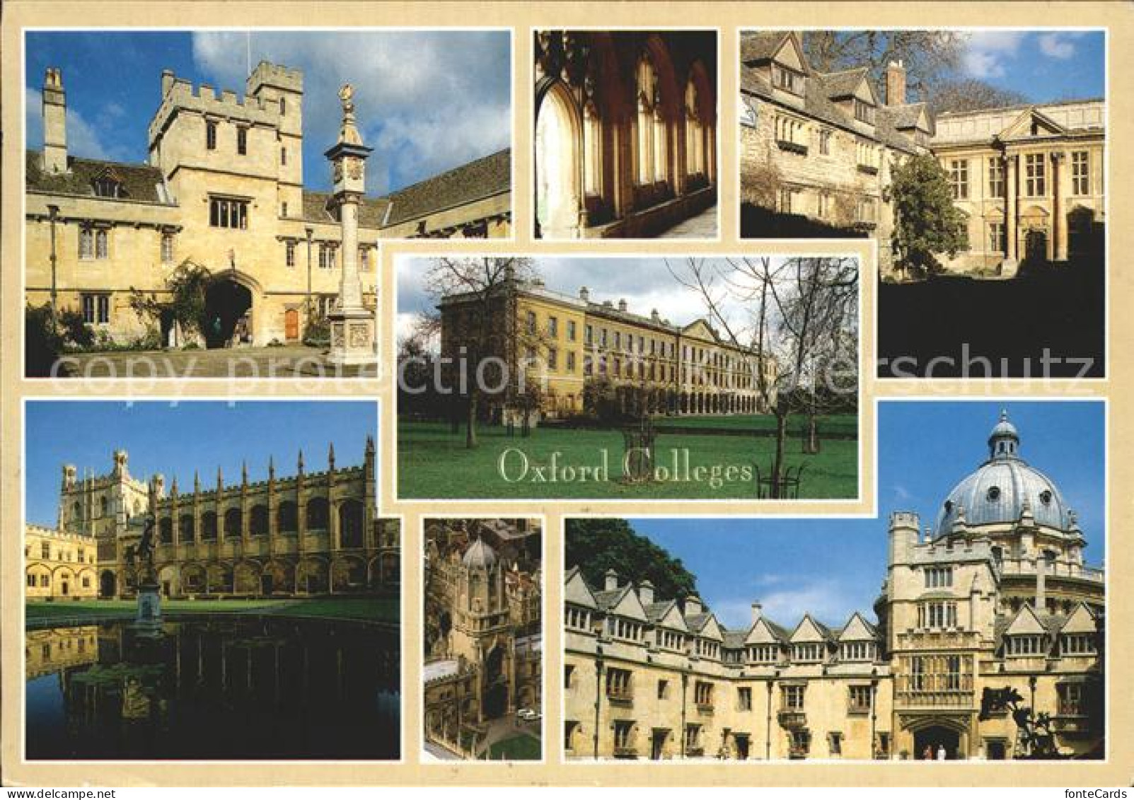 72362515 Oxford Oxfordshire Colleges  - Andere & Zonder Classificatie