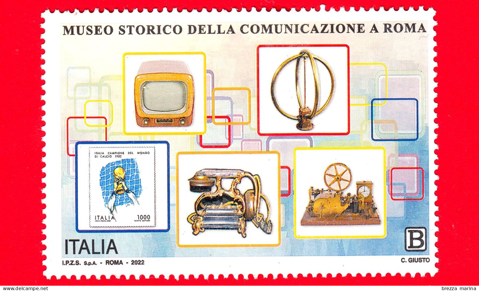 ITALIA - Usato - 2022 - Museo Storico Della Comunicazione A Roma - B - 2021-...: Afgestempeld