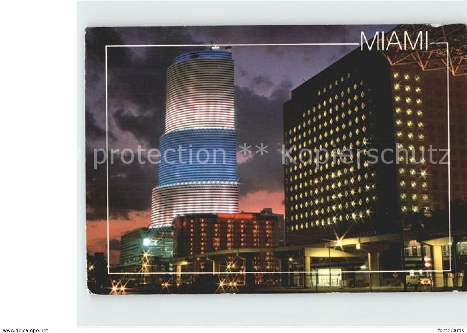 72360889 Miami_Florida Skyline Bei Nacht - Altri & Non Classificati