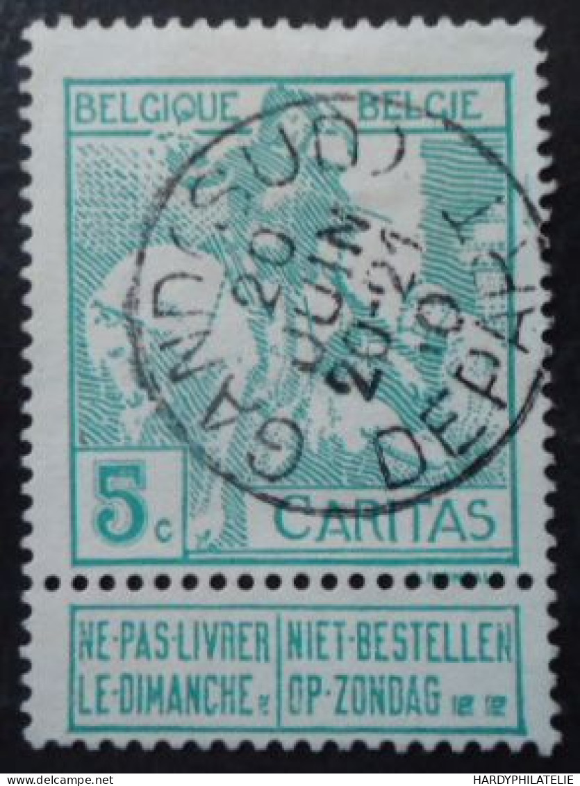 BELGIQUE N°86 Oblitéré - 1910-1911 Caritas