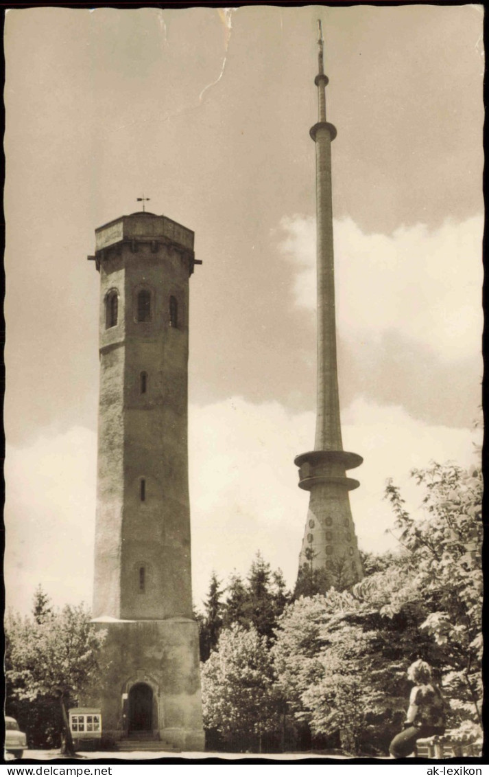 Ansichtskarte Donnersberg Fernsehturm Ludwigsturm Waldhaus 1964 - Autres & Non Classés