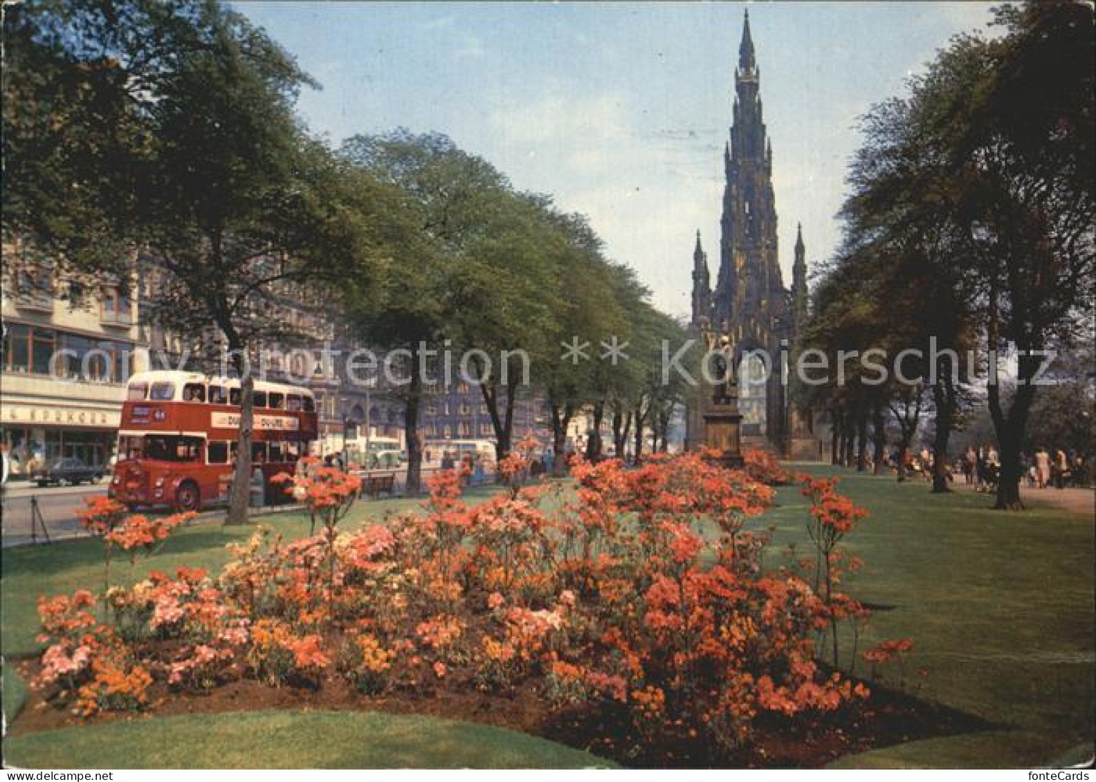 72350997 Edingburgh Grossbritannien Princes Street Gardens Scott Monument Edingb - Sonstige & Ohne Zuordnung