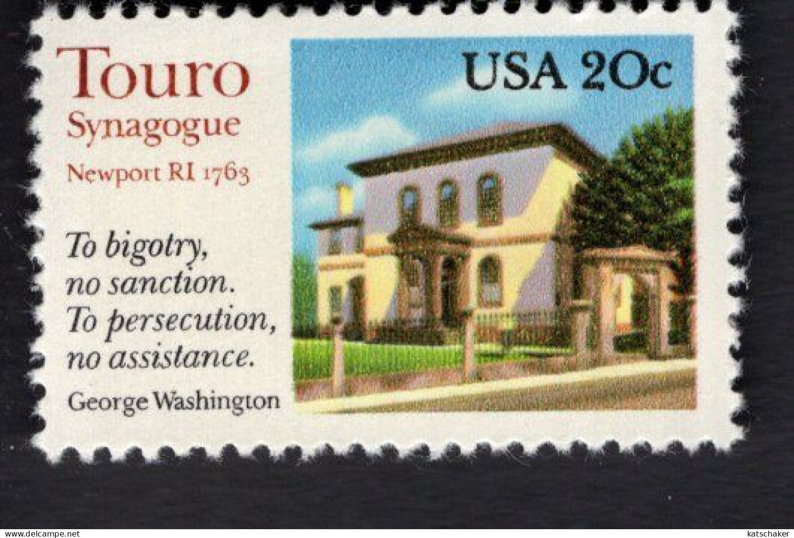 209001040 1982 SCOTT 2017 (XX) POSTFRIS MINT NEVER HINGED - TOURO SYNAGOGUE - Unused Stamps