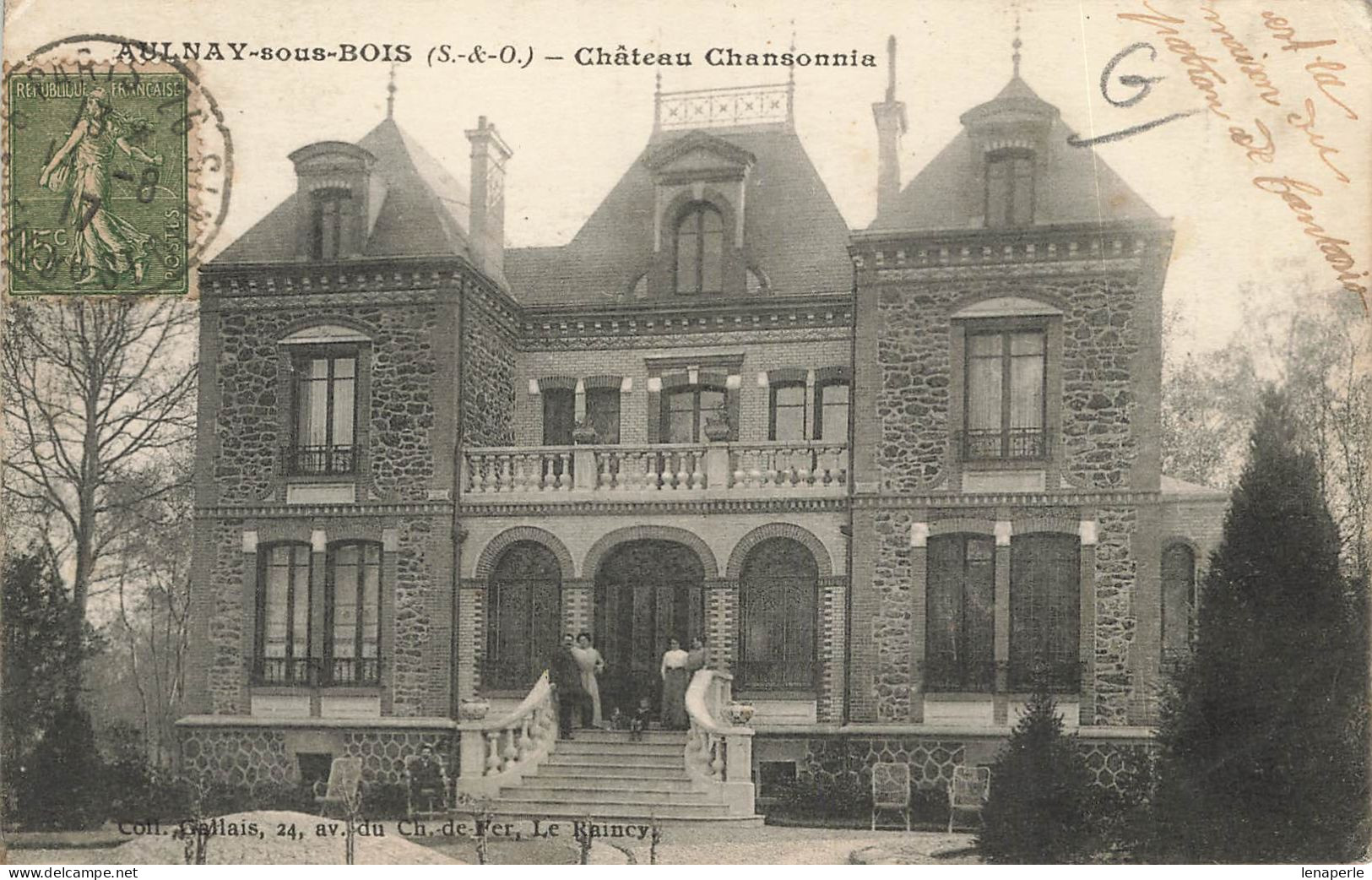 D9250 Aulnay Sous Bois Chateau Chansonnia - Aulnay Sous Bois