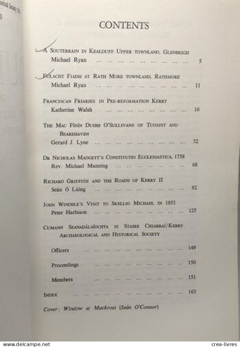 Journal Of The Kerry Archeological And Historical Society / N°9 1976 - Cumann Seandalaiochta Is Taire Chiarrai - Arqueología