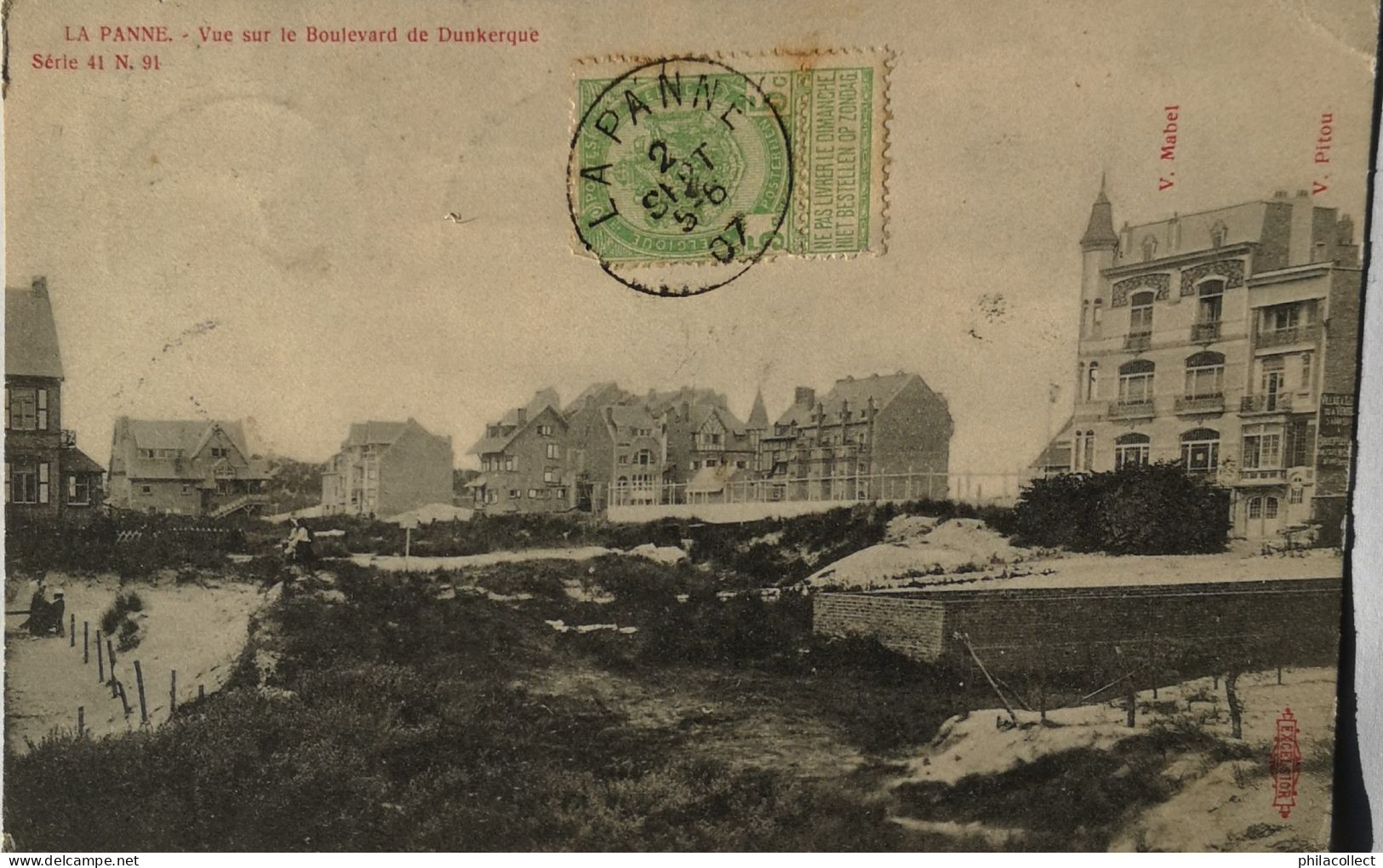 De - La Panne // Vue Sur  Boulevard De Dunkerque 1907 Ed. A. Sugg - De Panne