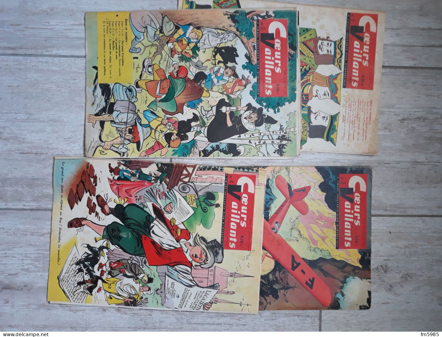 CŒURS VAILLANTS LOT DE 4 REVUES 1961 N° 1 A 4 - Andere & Zonder Classificatie