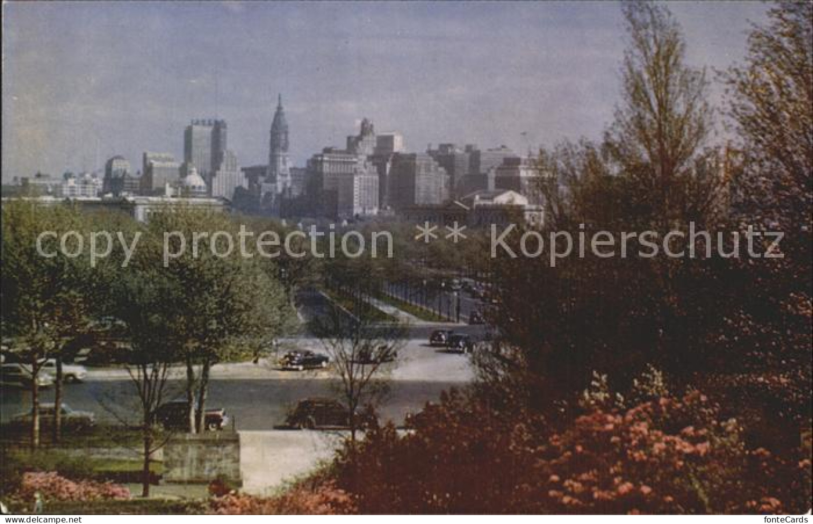 72349001 Philadelphia Pennsylvania View From Art Museum And Skyline Philadelphia - Andere & Zonder Classificatie