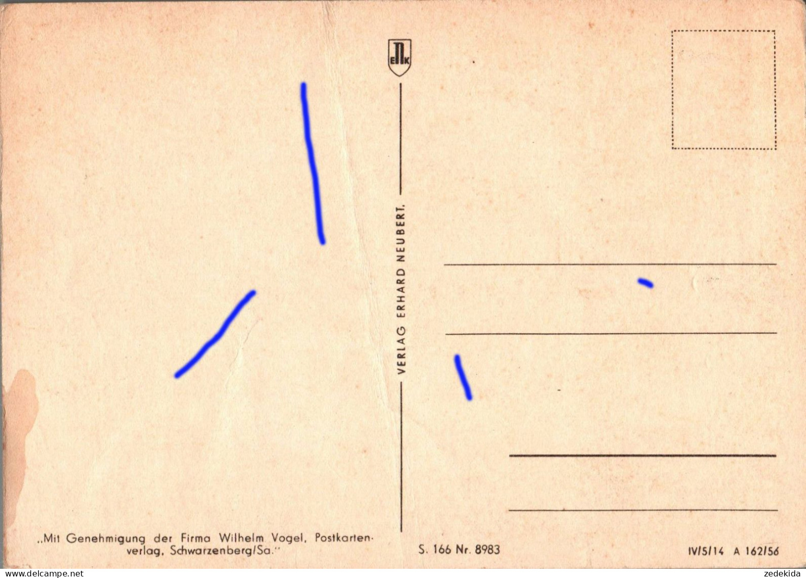 H2190 - Max Schreyer Liedkarte - Der Vugelbeerbaam.... Johanngeorgenstadt Erzgebirgisches Volkslied - Erhard Neubert DDR - Musik