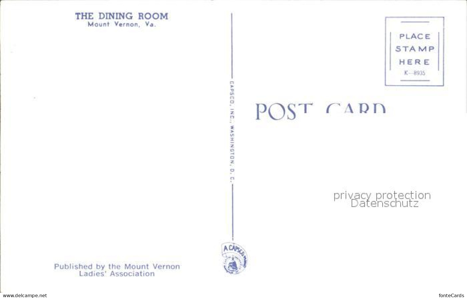 72342340 Mount_Vernon_Virginia Dining Room - Other & Unclassified