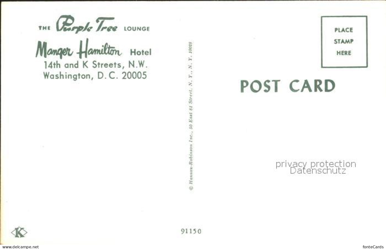 72342338 Washington DC Manger Hamilton Hotel  - Washington DC