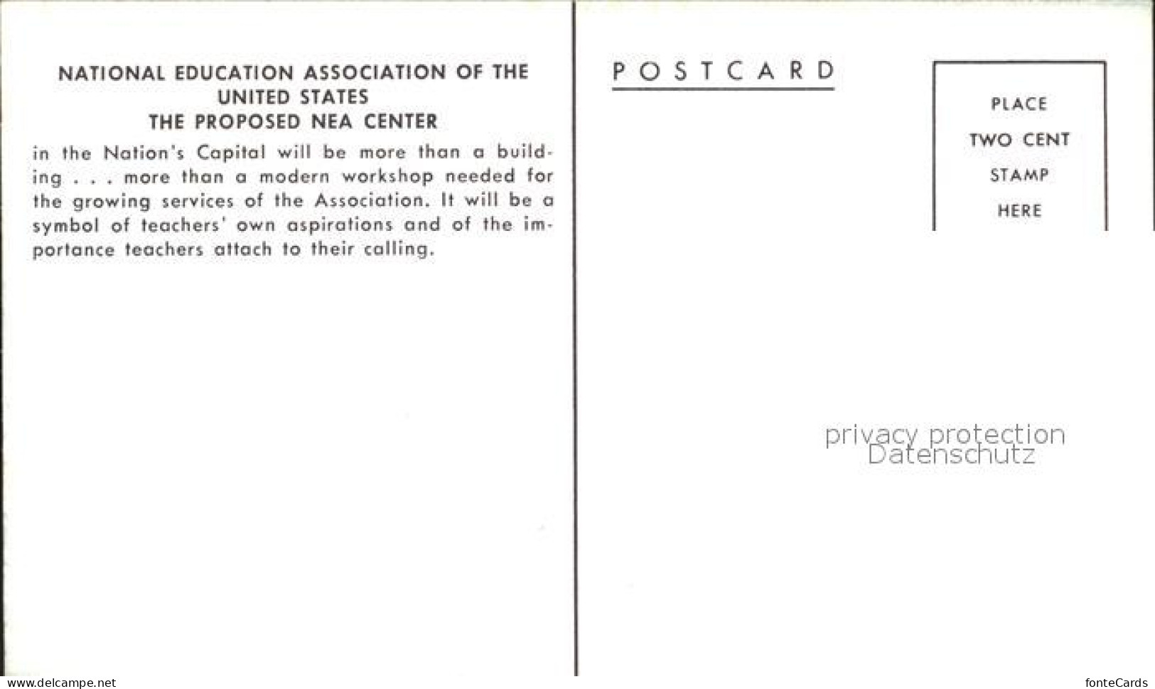 72342254 USA National Education Asscociation Proposed Nea Center USA - Autres & Non Classés