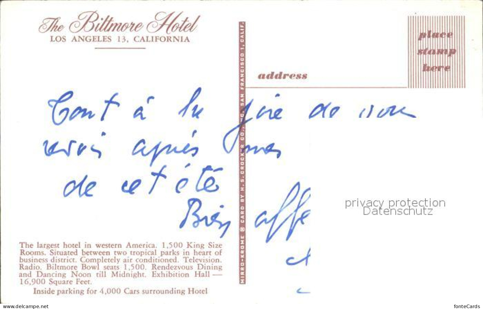 72342219 Los_Angeles_California The Biltmore Hotel - Andere & Zonder Classificatie