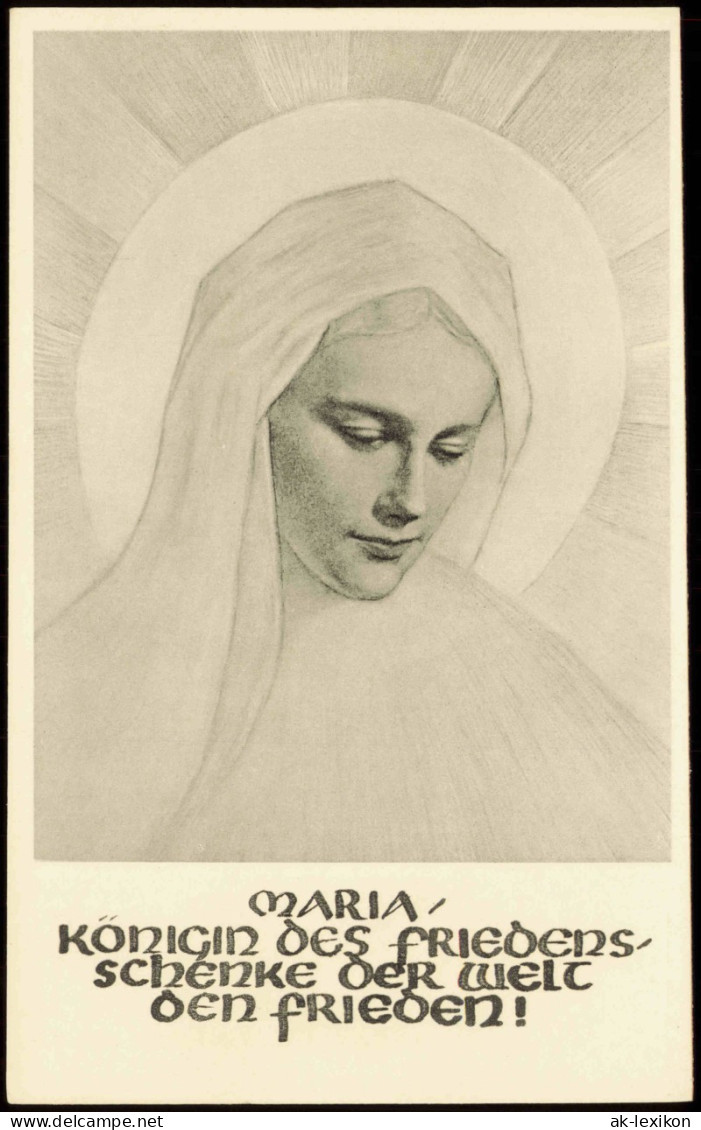 Ansichtskarte  Madonna Von Fritz Dudde Religion/Kirche - Bibel 1961 - Autres & Non Classés