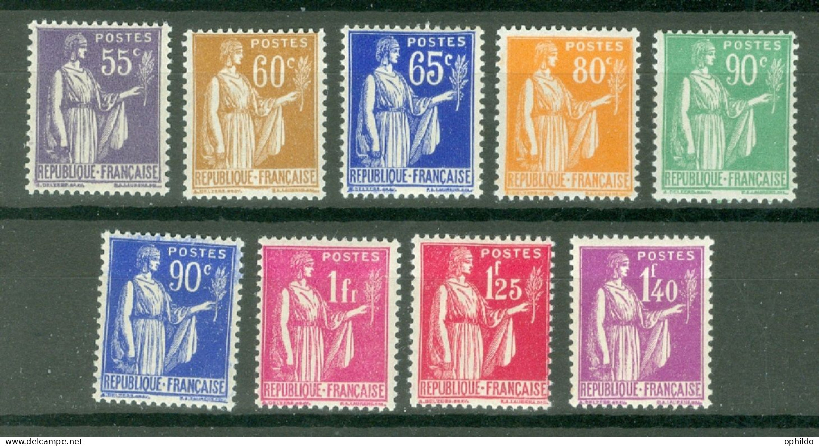 France Yv  363/371  * * TB  - Unused Stamps