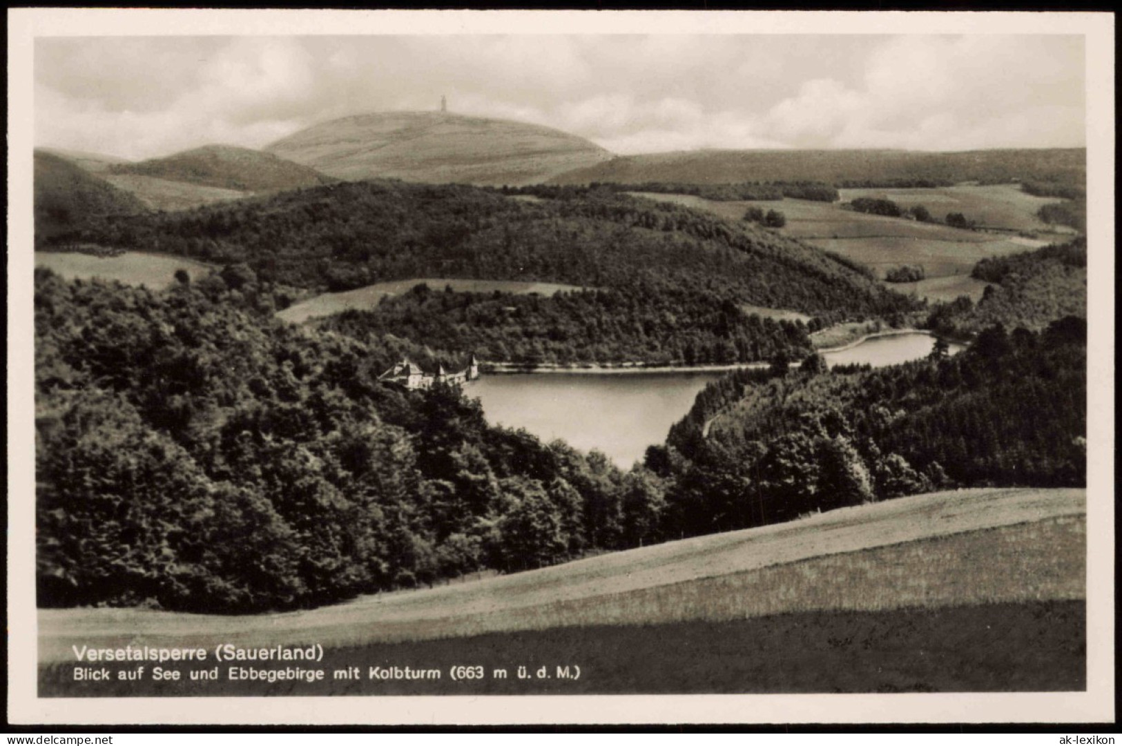 Ansichtskarte Meinerzhagen Versetalsperre Ebbegebirge Mit Kolbturm 1961 - Meinerzhagen