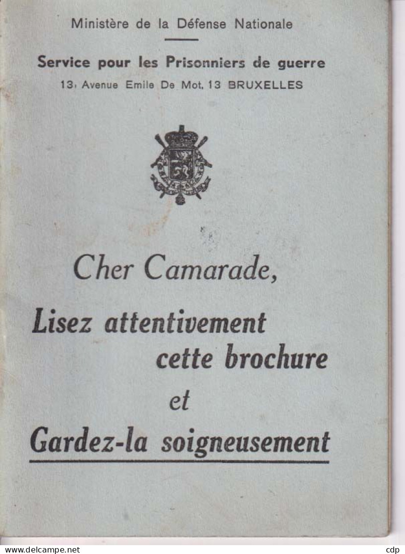 Brochure Pour Les Prisonniers   14/18    40/45 - 1939-45