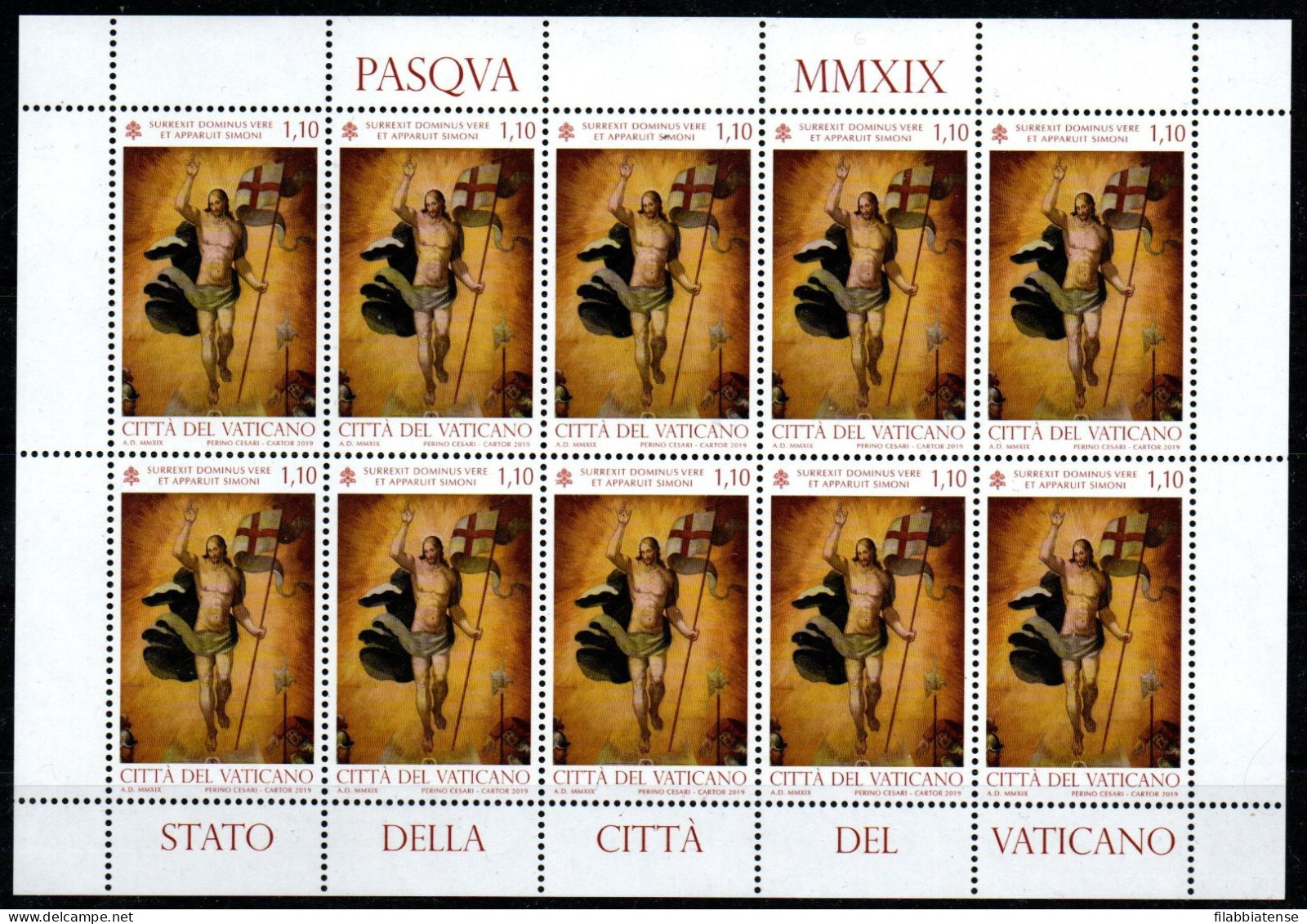 2019 - Vaticano 1819 Pasqua - Minifoglio     ++++++++ - Ungebraucht