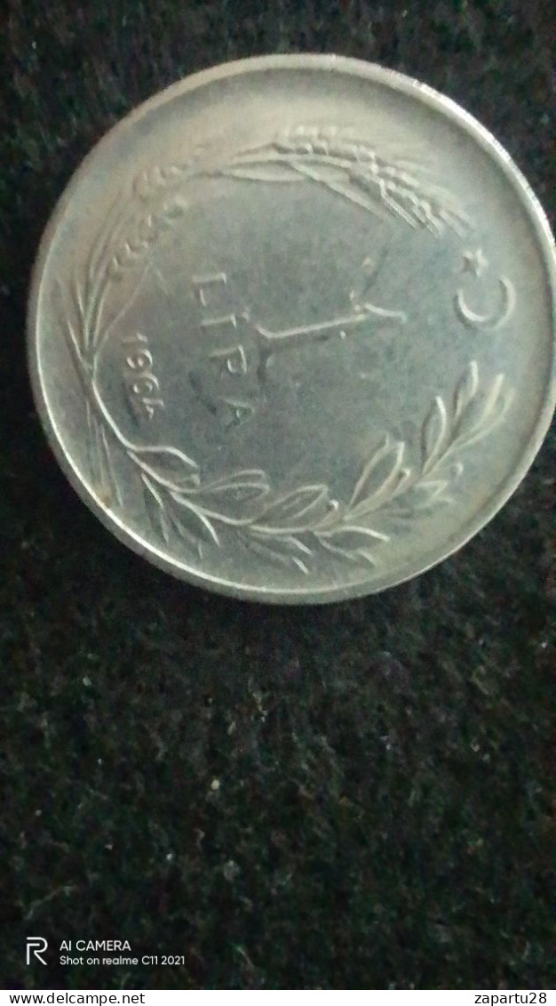 TÜRKİYE-1964--       1      LİRA           VF - Turquie