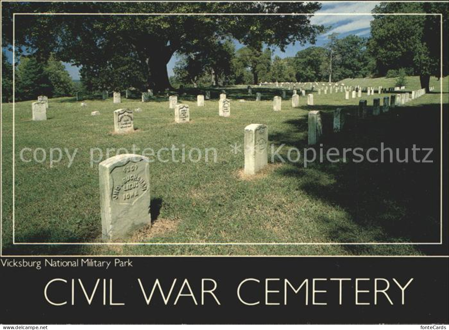 72333984 Vicksburg_Mississippi Civil War Cemetery National Military Park - Autres & Non Classés