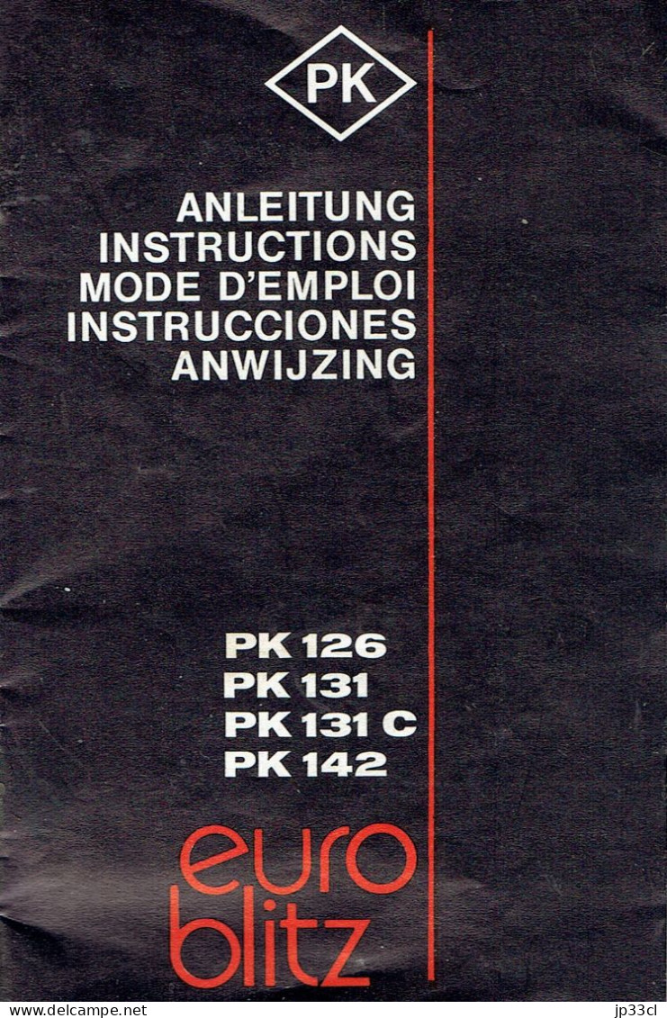 Flash Euroblitz PK 126 (avec Mode D'emploi Et Boîte En Carton D'origine) - Supplies And Equipment