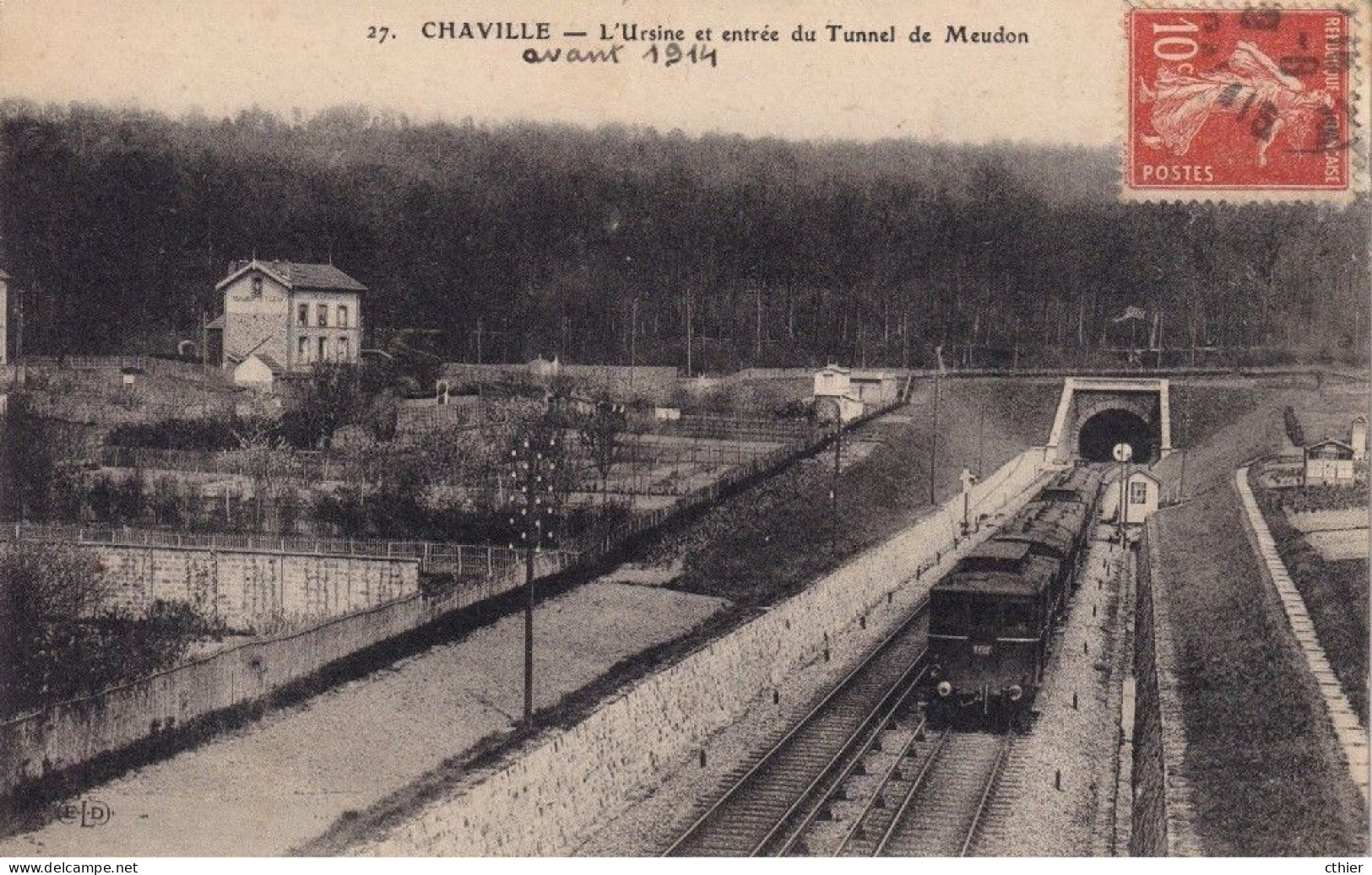 CPA CHAVILLE  92 - L'Ursine Et Entrée Du Tunnel De Meudon - Chaville