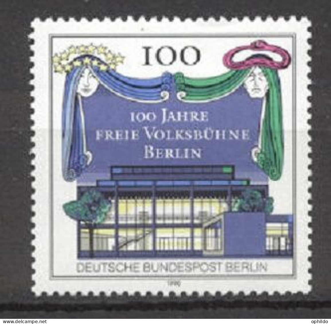 Berlin   Yvert  827  *  *  TB    Theatre   - Unused Stamps