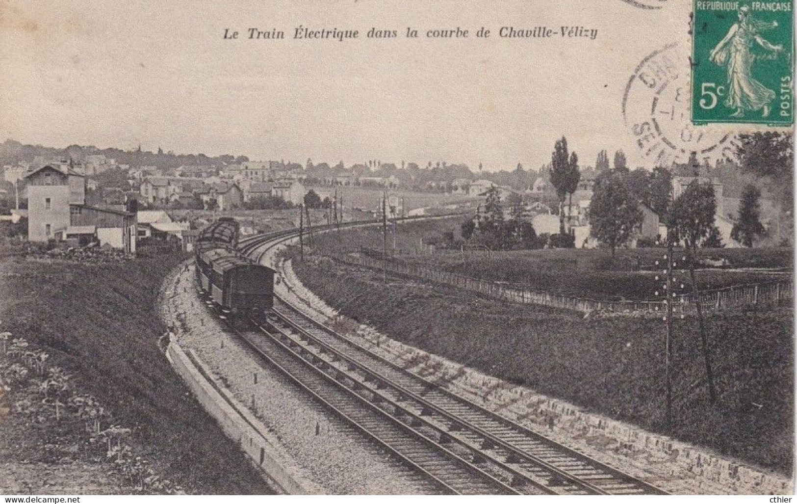 CPA CHAVILLE  92 - Le Train électrique Dans La Courbe De Chaville Vélizy - Chaville