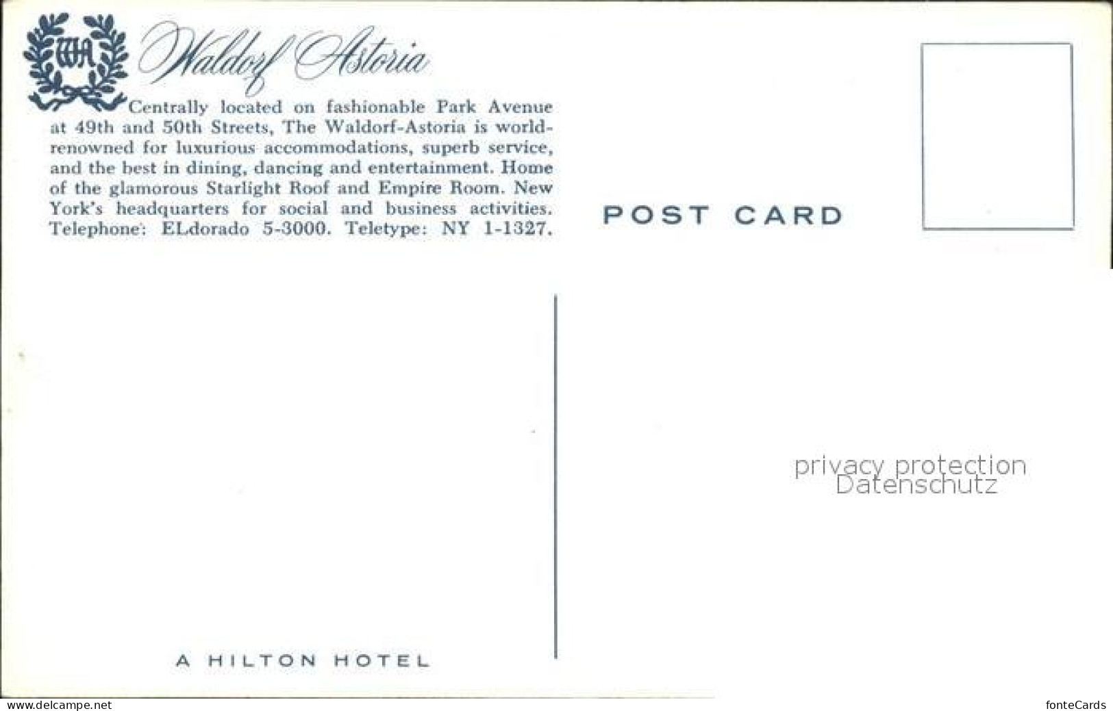 72226080 New_York_City Hotel Waldorf Astoria - Andere & Zonder Classificatie