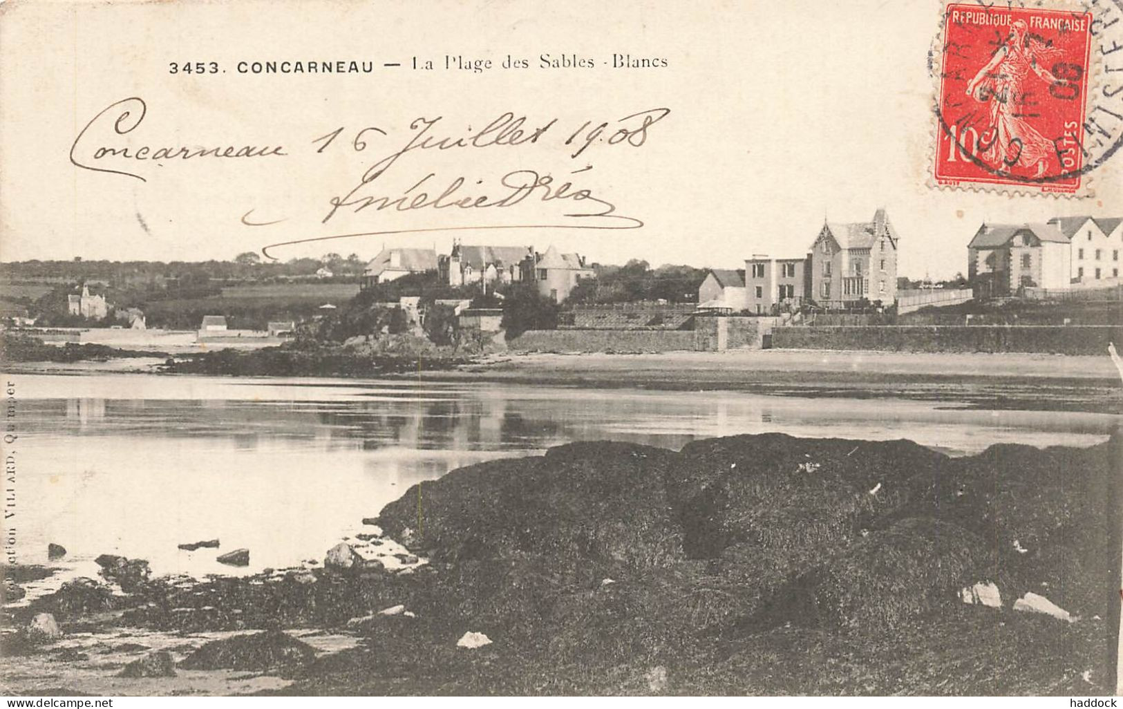 CONCARNEAU : LA PLAGE DES SABLES BLANCS - Concarneau