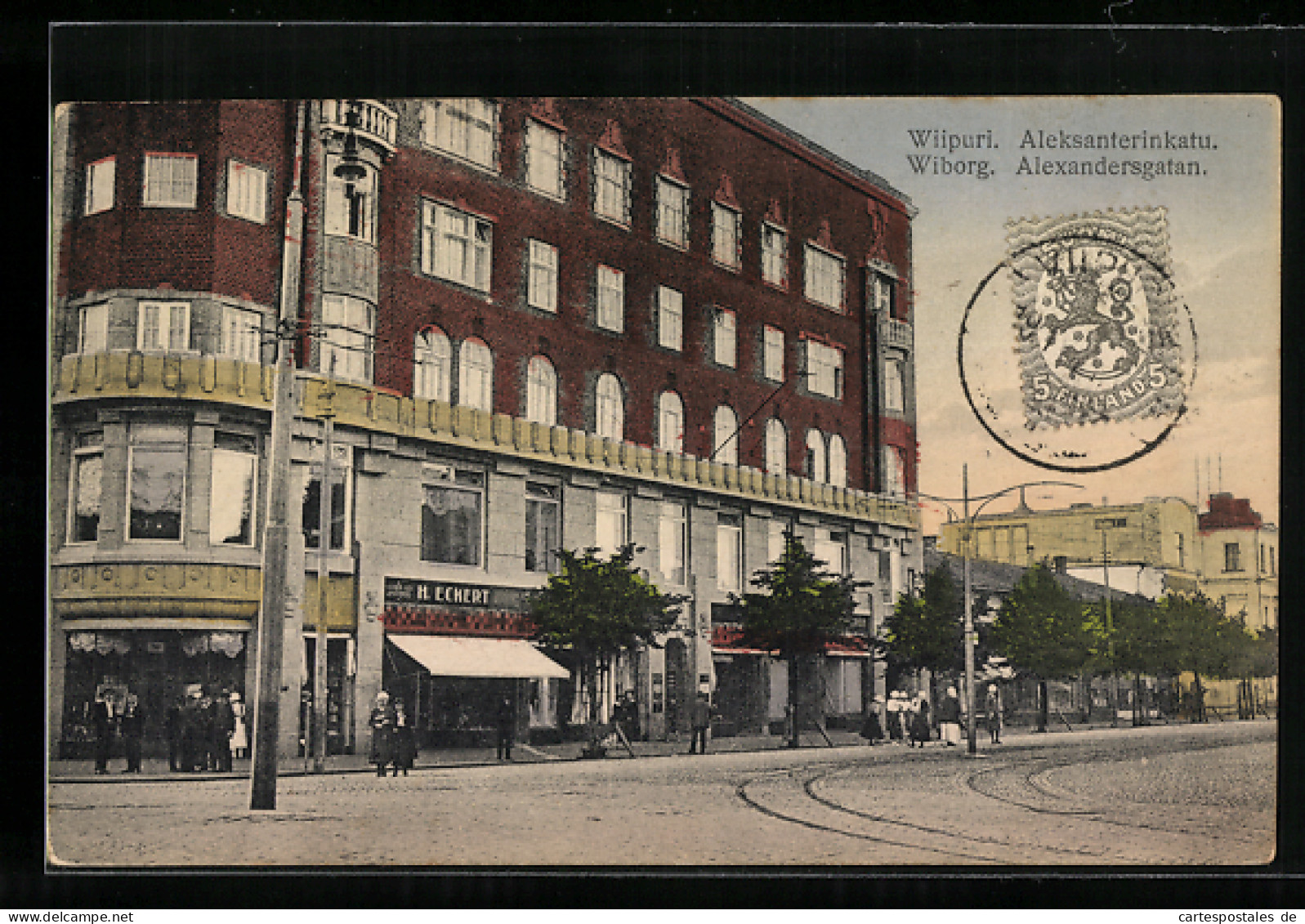 AK Wiborg, Alexandersgatan Mit Geschäften  - Finlandia