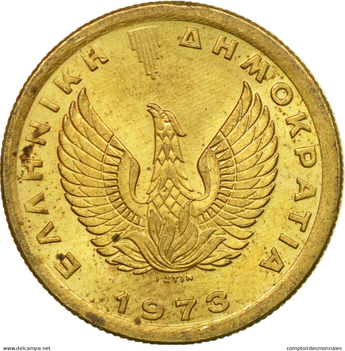 Monnaie, Grèce, 50 Lepta, 1973, TTB, Nickel-brass, KM:106 - Griechenland