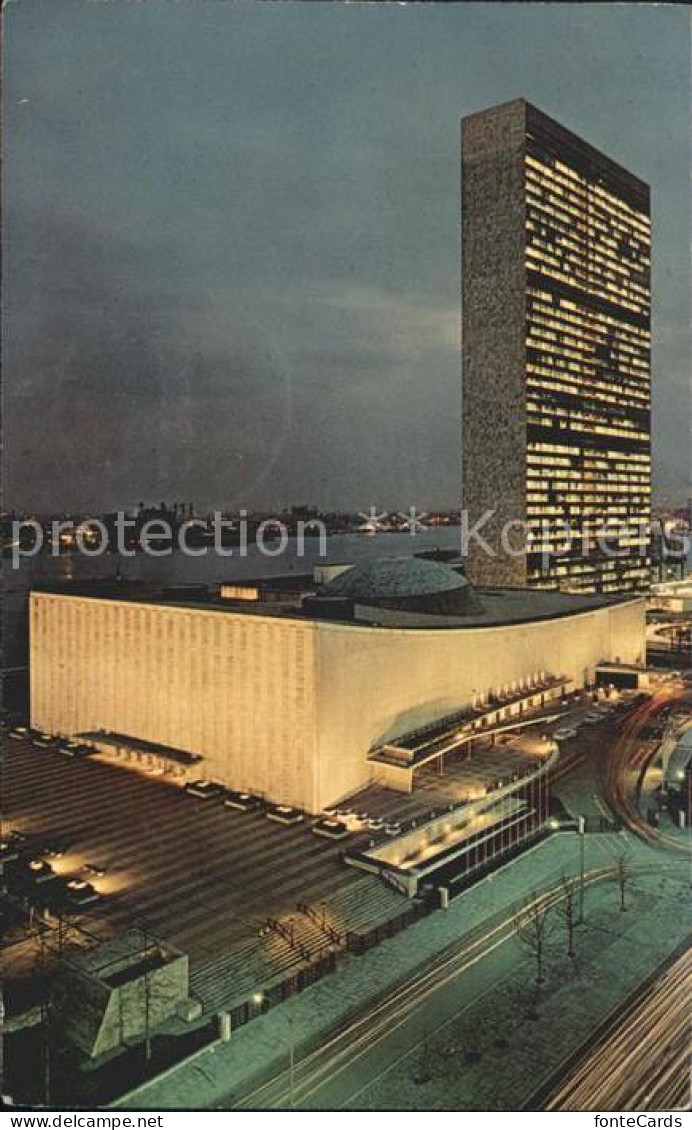 72222133 New_York_City United Nations At Night - Andere & Zonder Classificatie