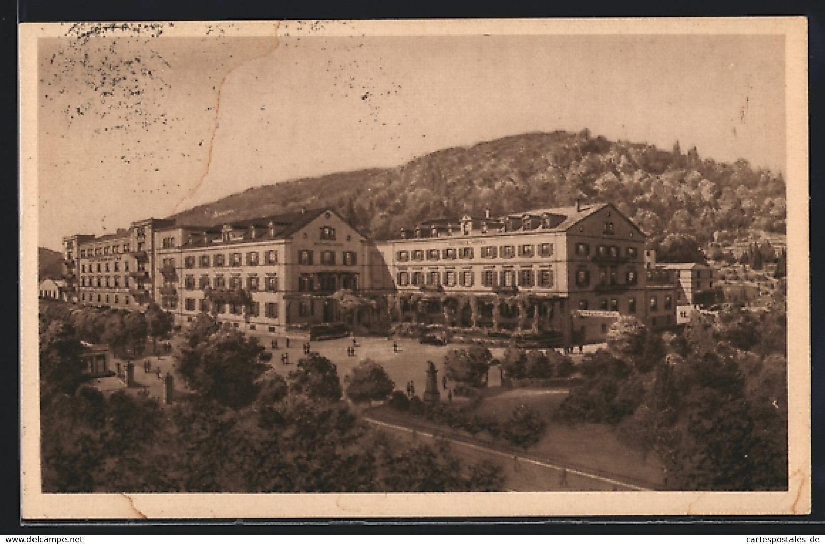 AK Heidelberg, Blick Zum Victoria-Hotel, Bes. Fritz Gabler & Erich Mühlmann  - Heidelberg